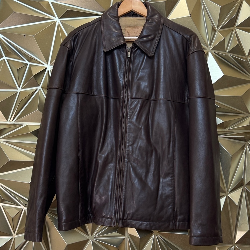 James Dean The Original Limited Edition Brown‎ Leather Jacket G-III Mens XL